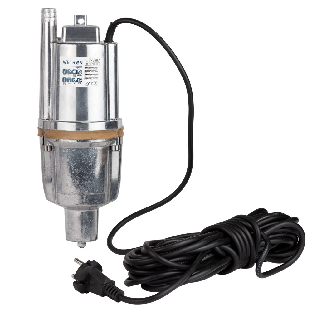 Вибрационный насос WETRON 778387 нижний забор воды 10 м кабель Вибрационный насос WETRON 778387 нижний забор воды 10 м кабель