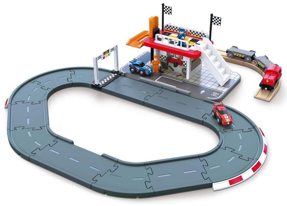 Автотрек Hape E3734 Гоночная трасса и станция
