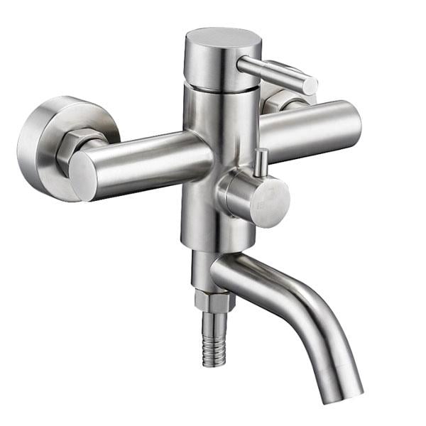 Смеситель для ванны Zegor SAP3-A097 короткий нос (116000)