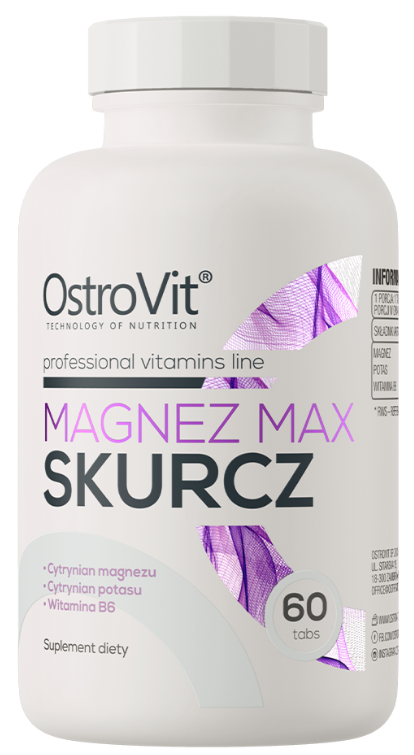 Магний Калий Витамин В6 OstroVit Magnez Max Skurcz 60 таблеток