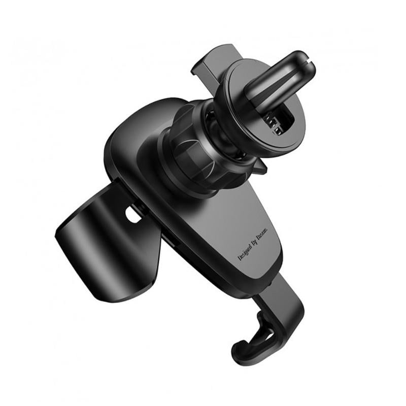 Автодержатель Baseus Gravity Car Mount Black для смартфона вращение на 360 градусов мин 63 мм maх 88 мм - фото 3