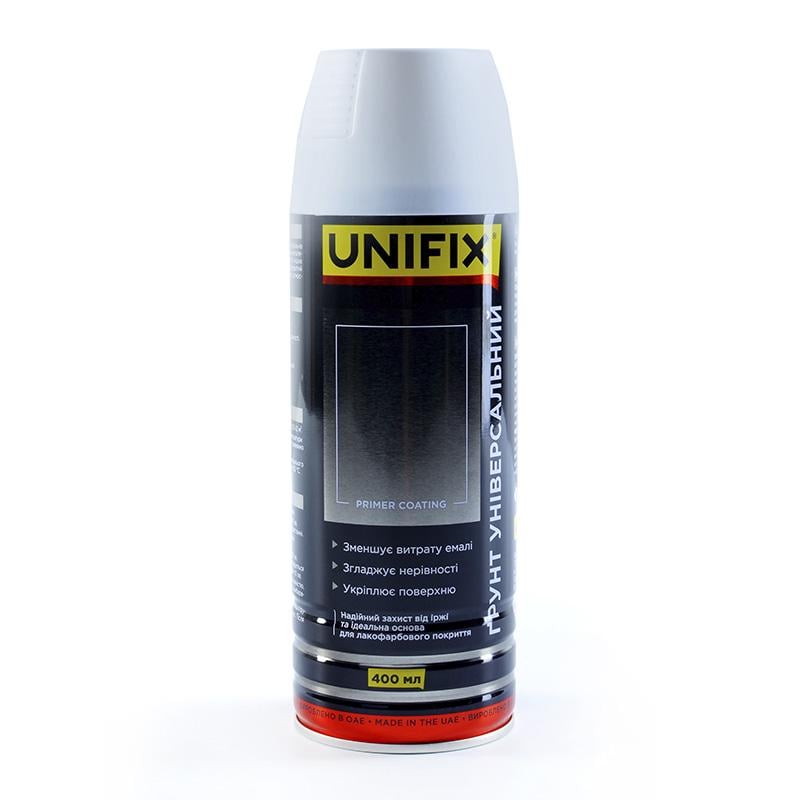Эмаль-грунт акриловая универсальная Unifix 400 мл Серый мат (951000)