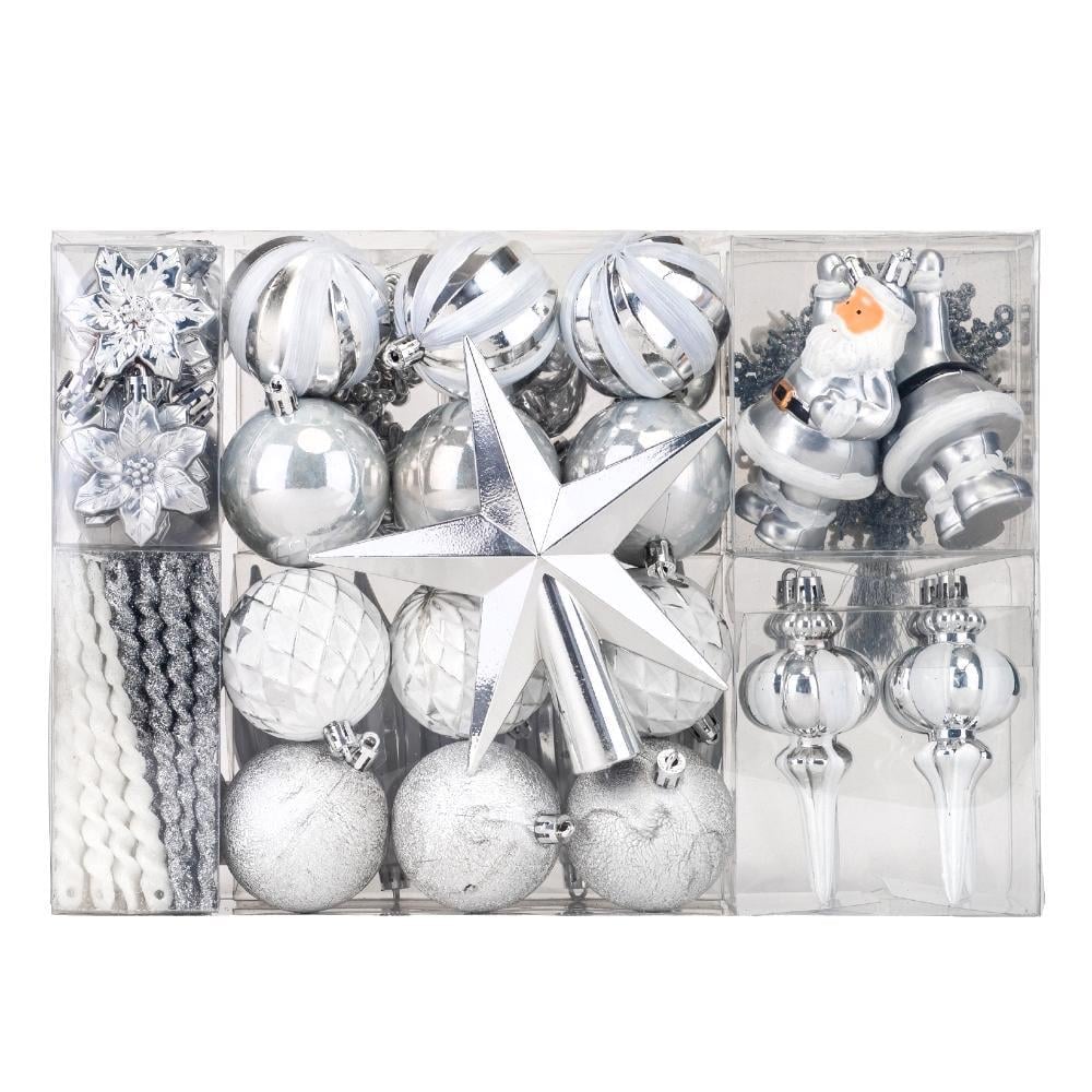 Набір ялинкових іграшок Полярна Зірка 88 шт. (9125-042) - фото 1