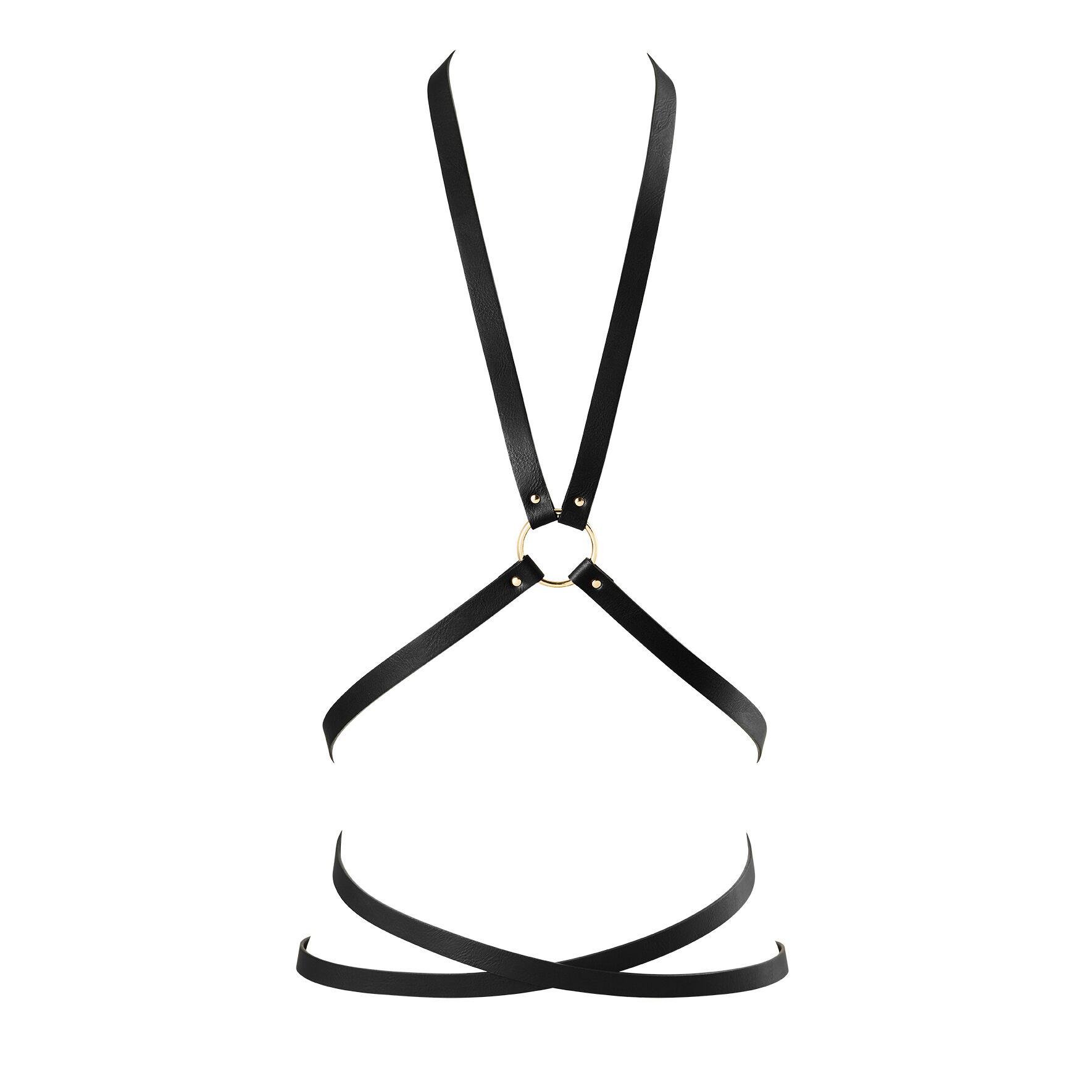 Портупея з екошкіри Bijoux Indiscrets Maze-Multi-Way Body Harness Black