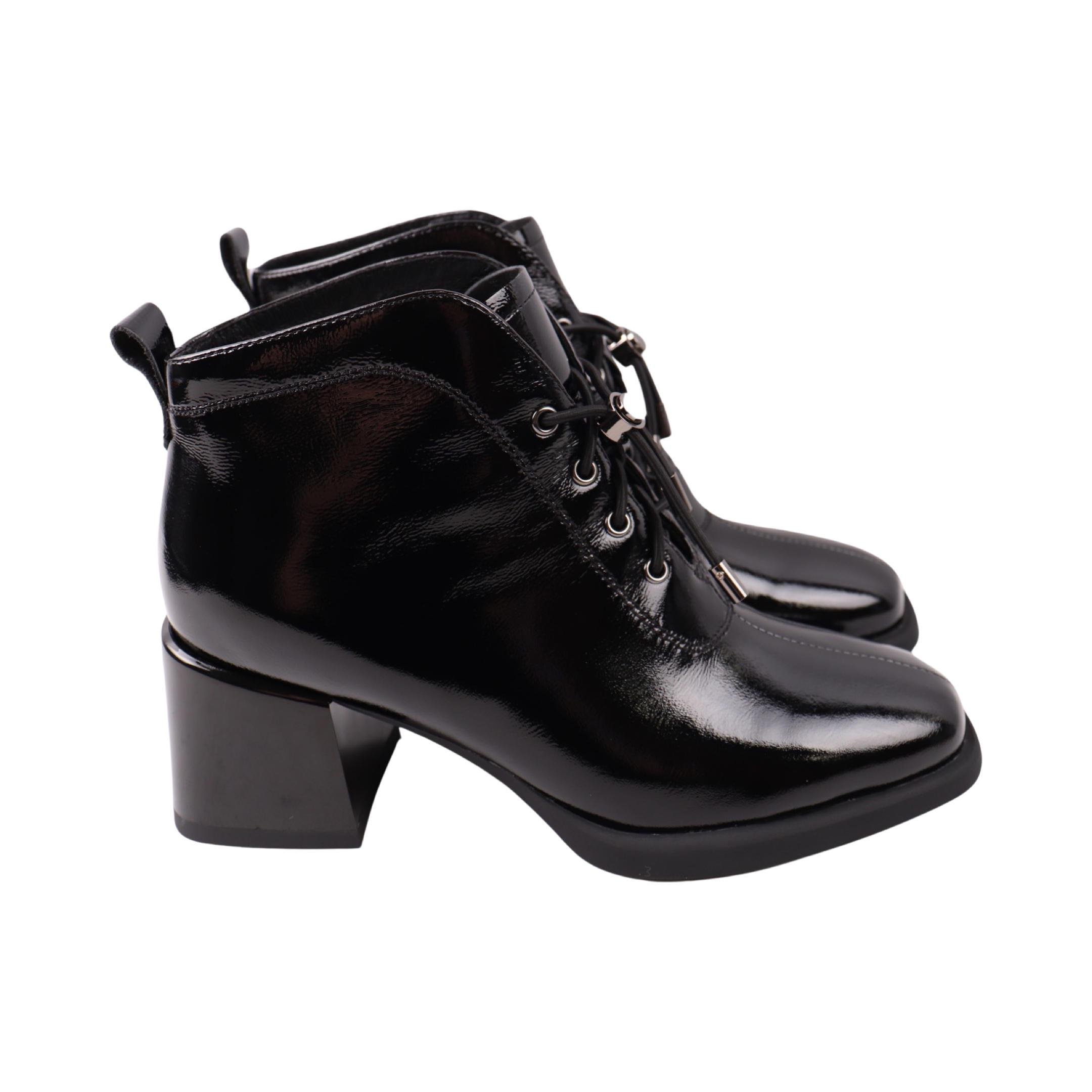 Ботильйони жіночі Angelo Vani натуральна лакована шкіра р. 39 Чорний (264-23DH) Ботильйони жіночі Angelo Vani натуральна лакована шкіра р. 39 Чорний (264-23DH)