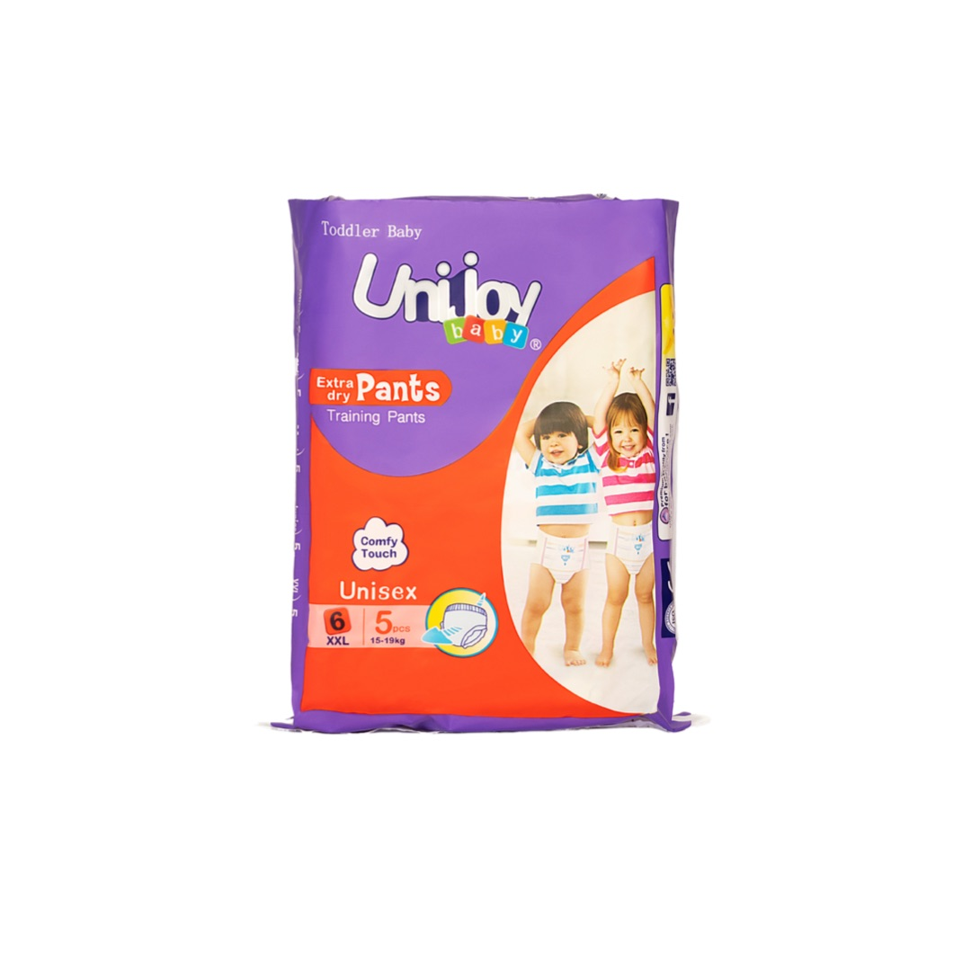 Подгузники-трусики UNIJOY Soft Pants ультратонкие органические 5 шт. XXL 15-19 кг (PXXL5)
