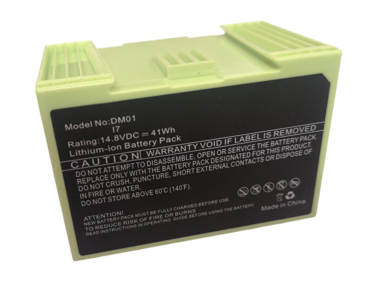 Аккумулятор для роботов пылесосов iRobot Roomba i7 7150/i7+/7550/i8/i4 4150/ABL-D1/DM01 2500 mAh 41Wh (22392900)