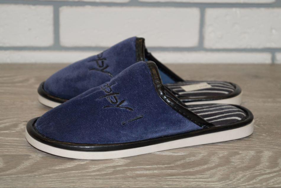 Тапочки комнатные Elmob 40/41 р. 25 см Синий (30126-4041) - фото 4