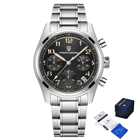 Наручные часы Pagani Design PD-1773 Silver-Black (1891)