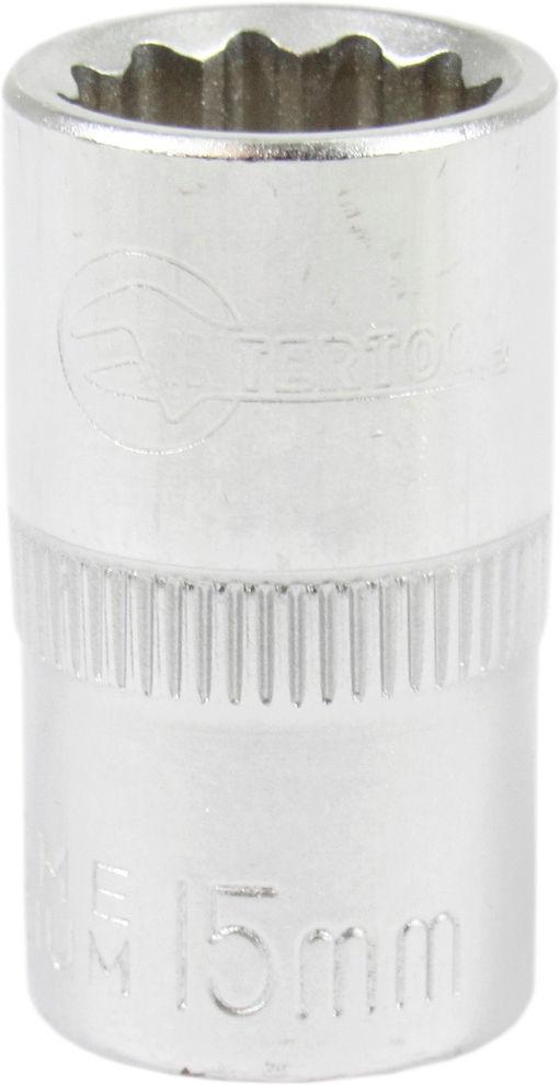 Головка торцевая низкая двенадцатигранная Intertool 1/2 15 мм (ET-0215)