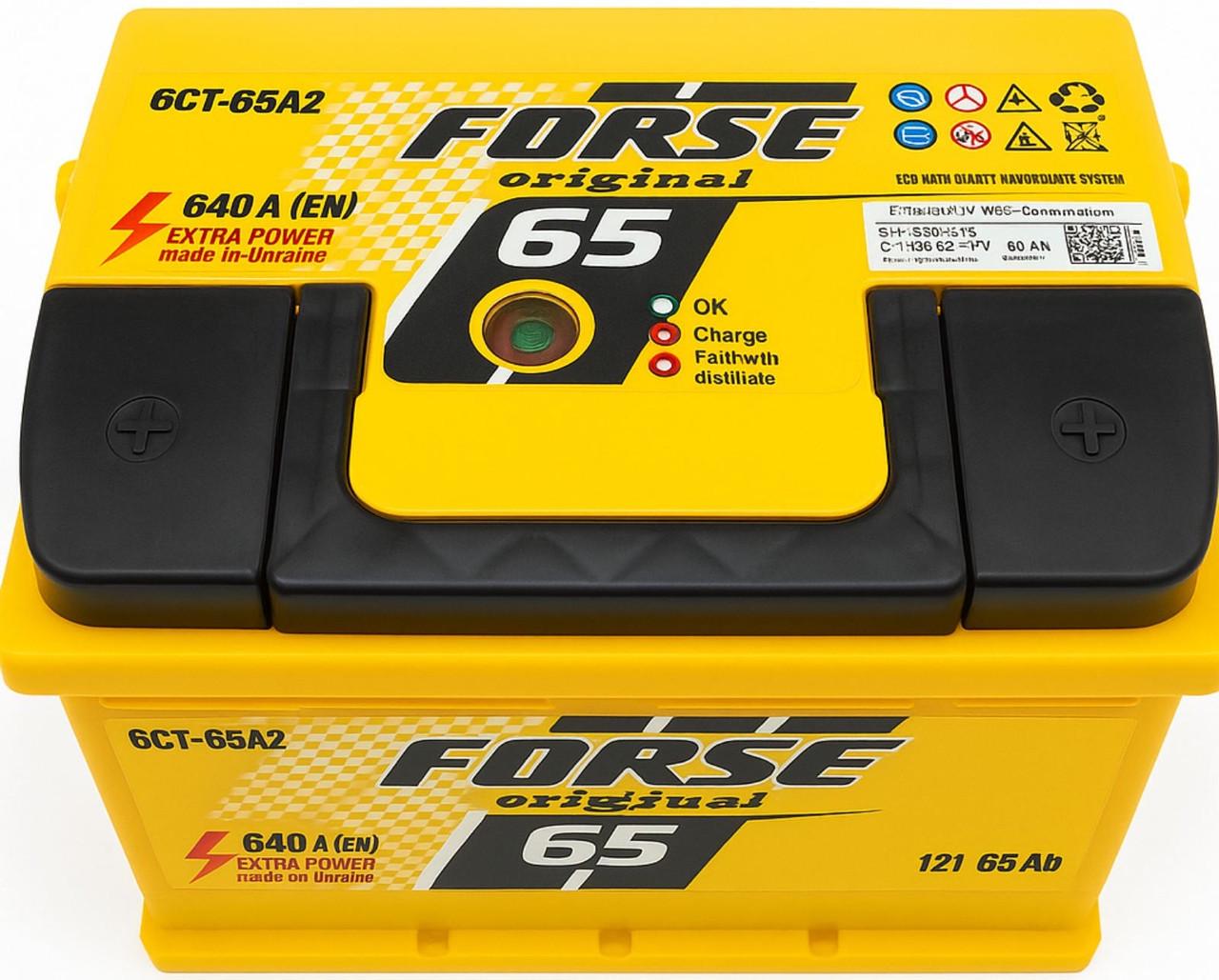 Автомобільний акумулятор Forse 65 Ah/640A R+ (906101) - фото 2 Автомобільний акумулятор Forse 65 Ah/640A R+ (906101) - фото 2