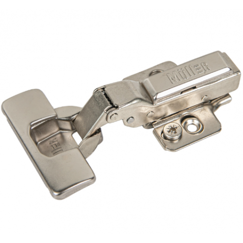 Петля мебельная полунакладная Muller 105° Clip-On d 35 мм без доводчика (714552)