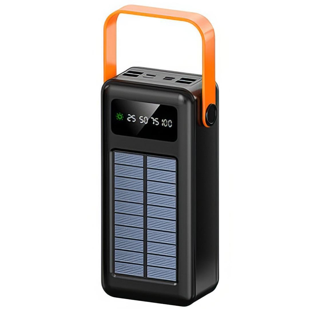 Повербанк 50000 mAh с солнечной панелью и фонариком