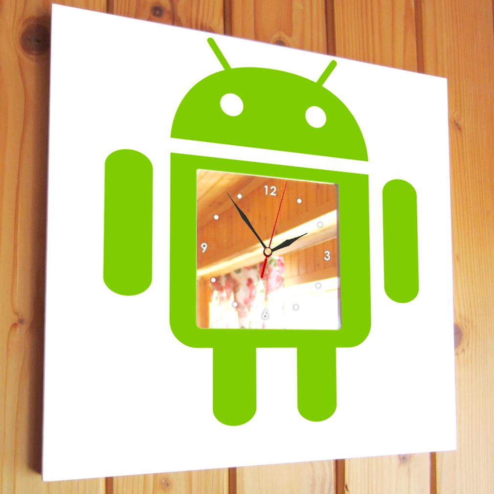 Часы Логотип Android 260x260 мм (C03374) - фото 2 Часы Логотип Android 260x260 мм (C03374) - фото 2