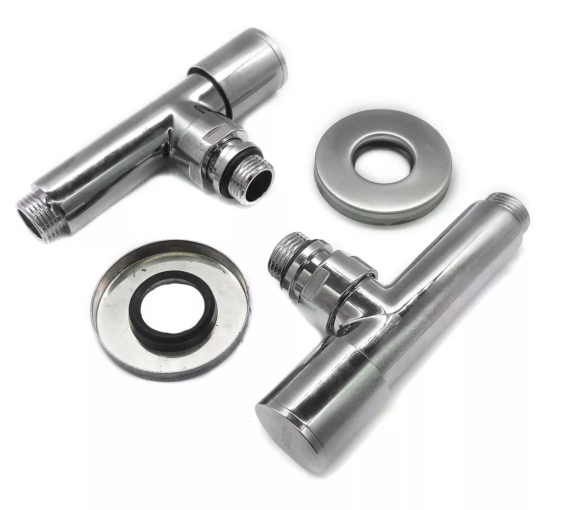 Комплект вентилей Karro KR-7159 для полотенцесушителей Хром (SQ-1041264) Комплект вентилей Karro KR-7159 для полотенцесушителей Хром (SQ-1041264)