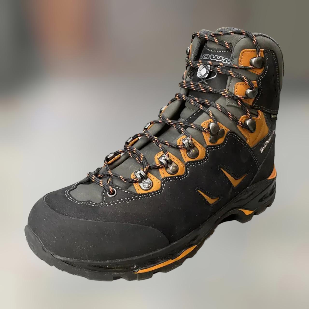 Ботинки мужские трекинговые Lowa Camino GTX р. 41 Черный/Оранжевый (241259)