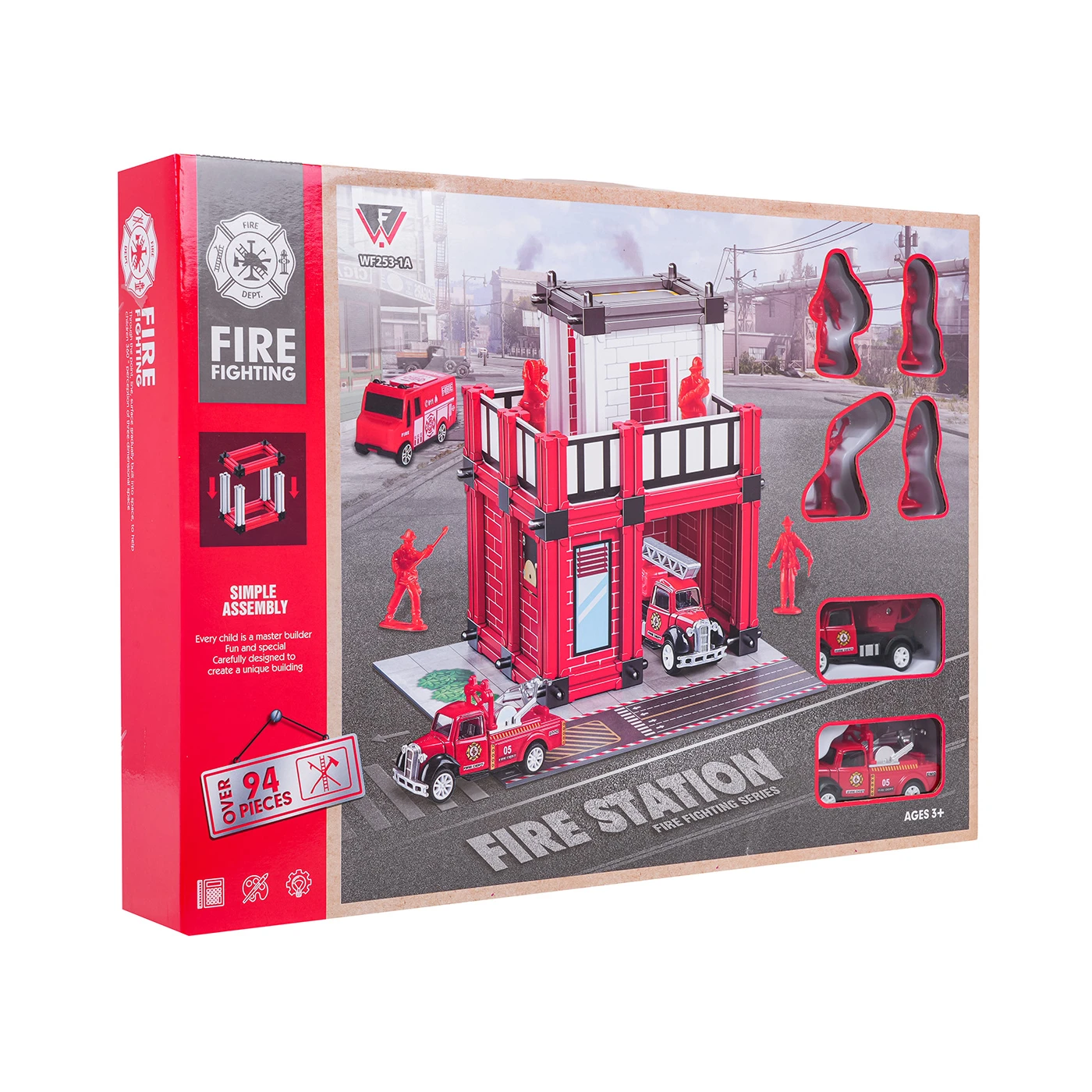 Дитячий ігровий набір Ramiz WF253-1A Пожежна станція з аксесуарами (449121) - фото 6 Дитячий ігровий набір Ramiz WF253-1A Пожежна станція з аксесуарами (449121) - фото 6