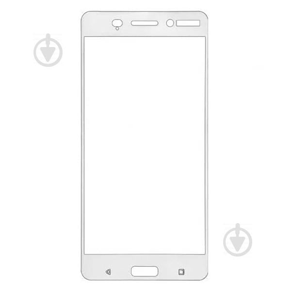 Защитное стекло Walker 3D Side Glue для Nokia 6 (техническая упаковка) White (arbc7970)