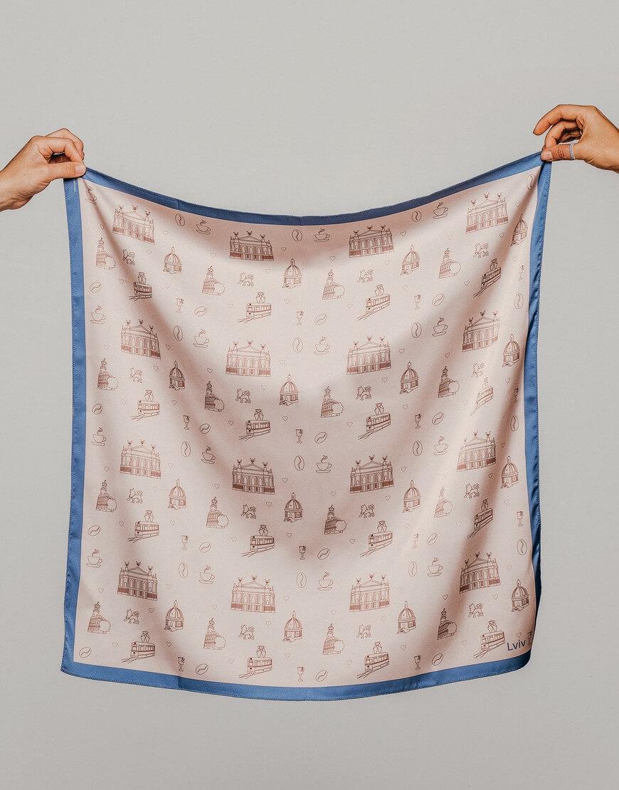 Хустинка Мій Львів жіноча SOFT25 бежева One size
