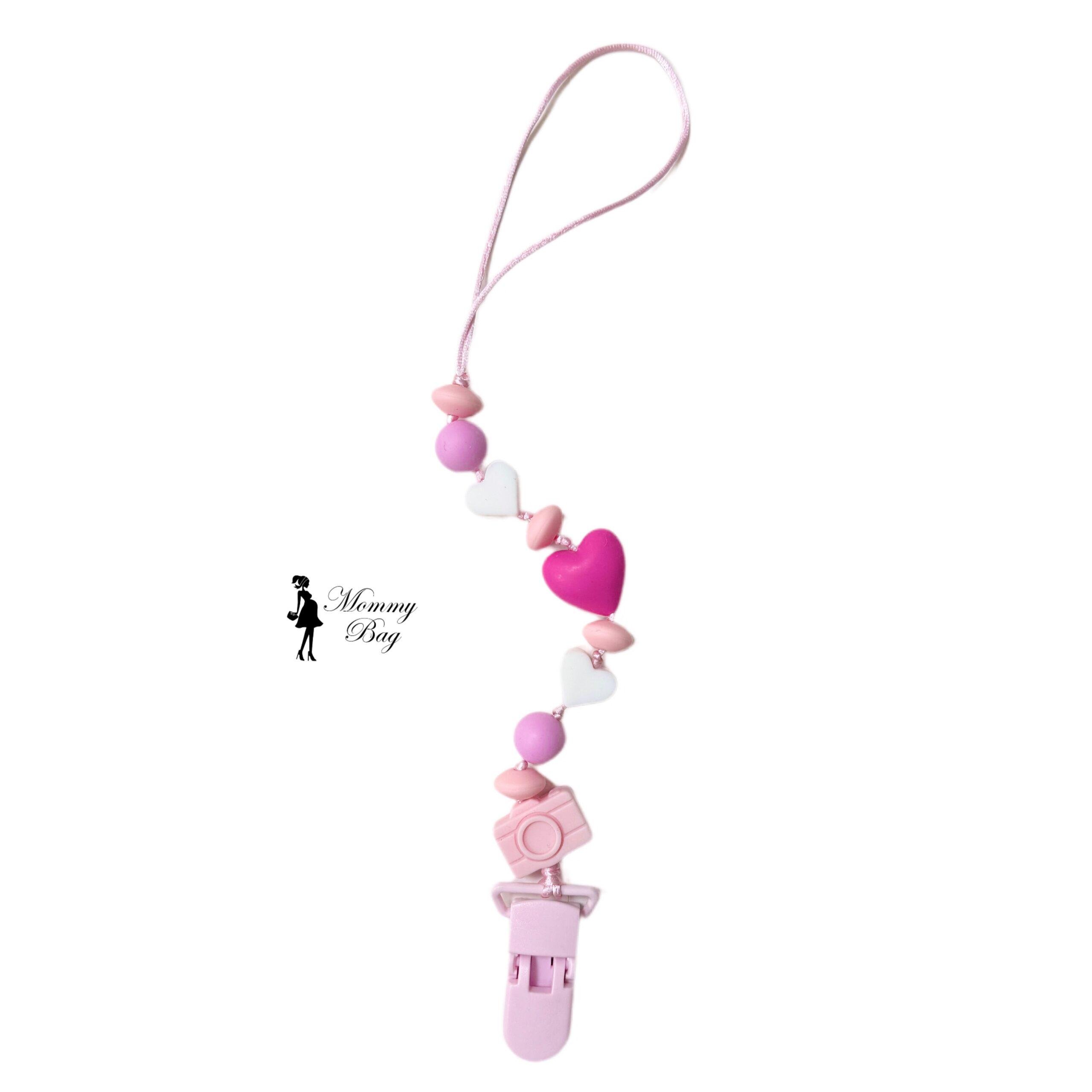 Держатель для пустышки Mommy Bag Розово-молочный (143974) - фото 2 Держатель для пустышки Mommy Bag Розово-молочный (143974) - фото 2