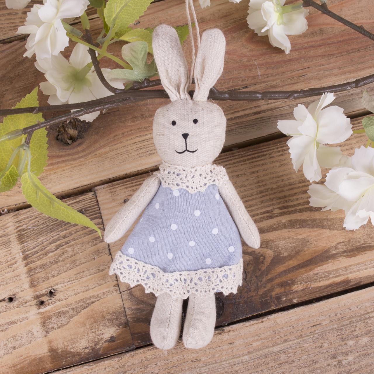Подвесной Зайчик из ткани (2656-3)