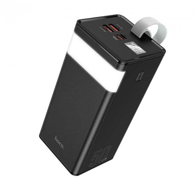 Повербанк Power Bank Hoco J86A 50000 mAh PD/QC 22,5 W с фонарем Black