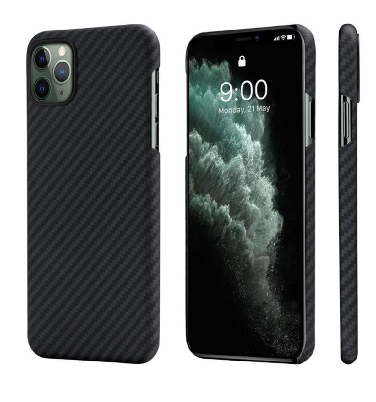 Чехол накладка Pitaka MagCase for iPhone 11 Pro Max, Black Grey (KI1101M)