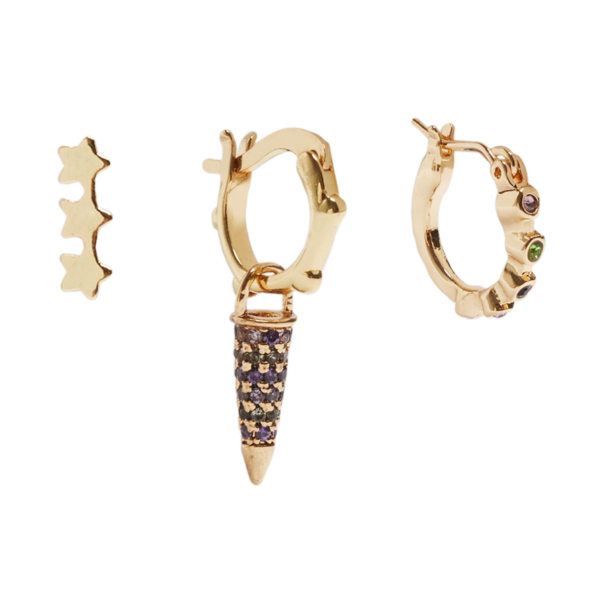 Женские серьги Parfois 187542 ONE Золотой