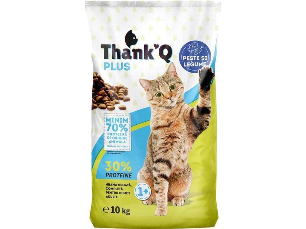 Корм для котів сухий THANK'Q PLUS для дорослих котів Риба 10 кг (1085412) Корм для котів сухий THANK'Q PLUS для дорослих котів Риба 10 кг (1085412)