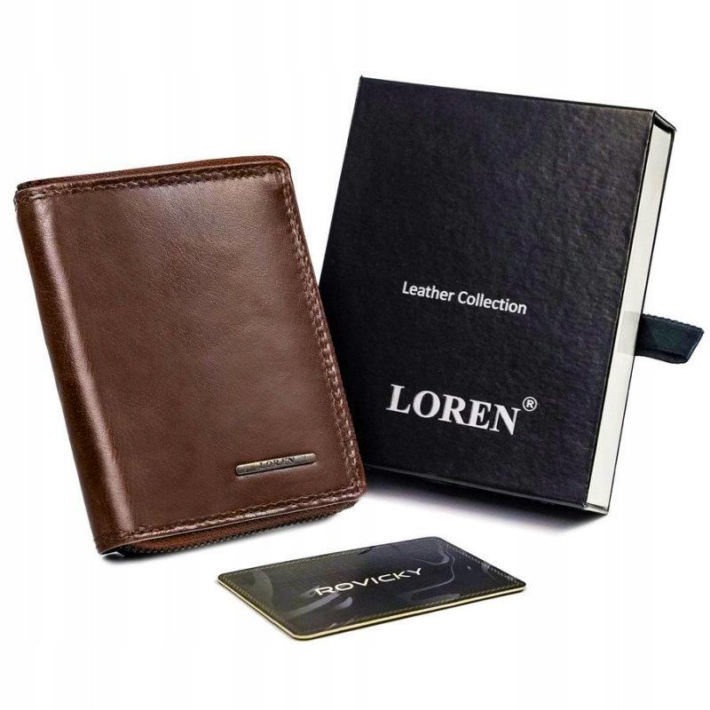 Кошелек мужской кожаный LOREN FRM-70-01Z Коричневый