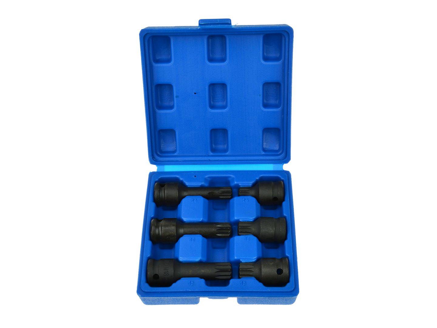 Набор ударных бит Geko G10515 1/2 Spline M14-M18 (27507870) Набор ударных бит Geko G10515 1/2 Spline M14-M18 (27507870)