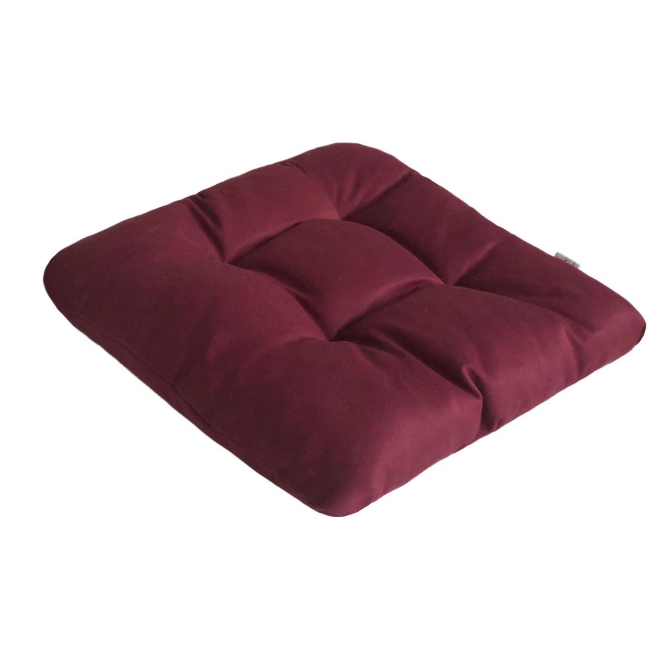Подушка для стула/кресла/табурета 55х55х8 см Бордовый (2238235451) - фото 2