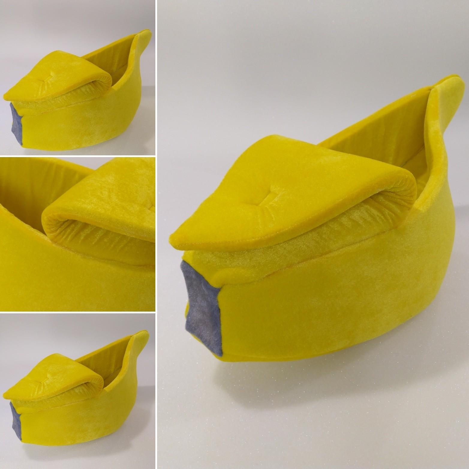 Будиночок-лежак для котів та собак Luх home Банан 54х27х30 см Жовтий (26857629) - фото 2 Будиночок-лежак для котів та собак Luх home Банан 54х27х30 см Жовтий (26857629) - фото 2