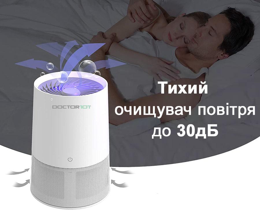 Очиститель воздуха бесшумный AirFlover-101 USB с УФ-лампой/ионизация/HEPA фильтр (KW-JHQ03) - фото 5 Очиститель воздуха бесшумный AirFlover-101 USB с УФ-лампой/ионизация/HEPA фильтр (KW-JHQ03) - фото 5