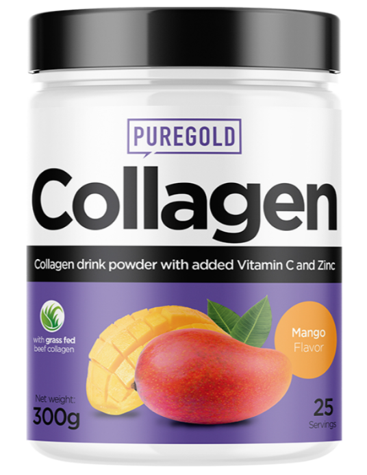 Комплекс Коллаген с витамином С и цинком PureGold Collagen Манго 300 г Комплекс Коллаген с витамином С и цинком PureGold Collagen Манго 300 г
