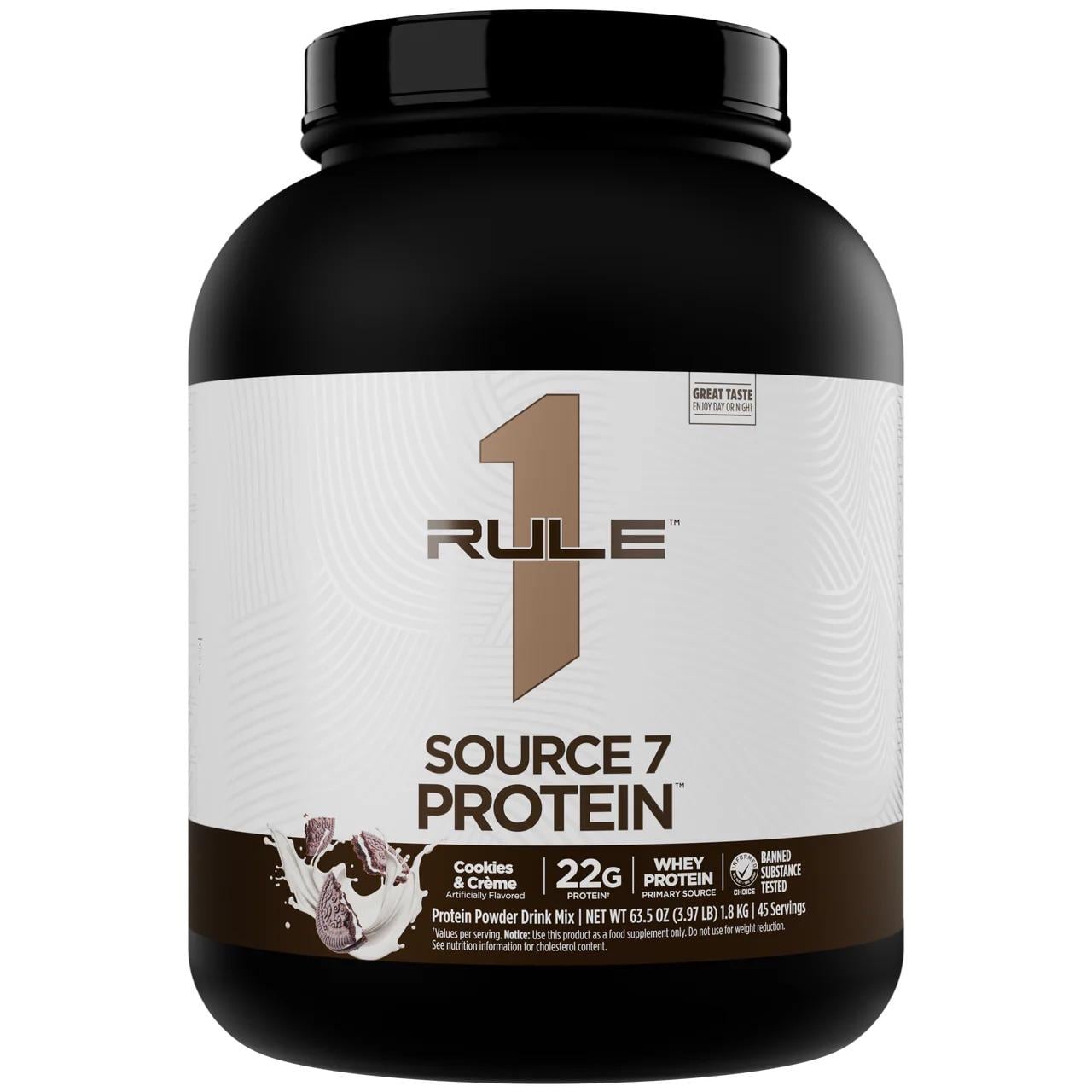 Протеїн Rule 1 Source 7 Protein 1800 г Печиво з кремом Протеїн Rule 1 Source 7 Protein 1800 г Печиво з кремом