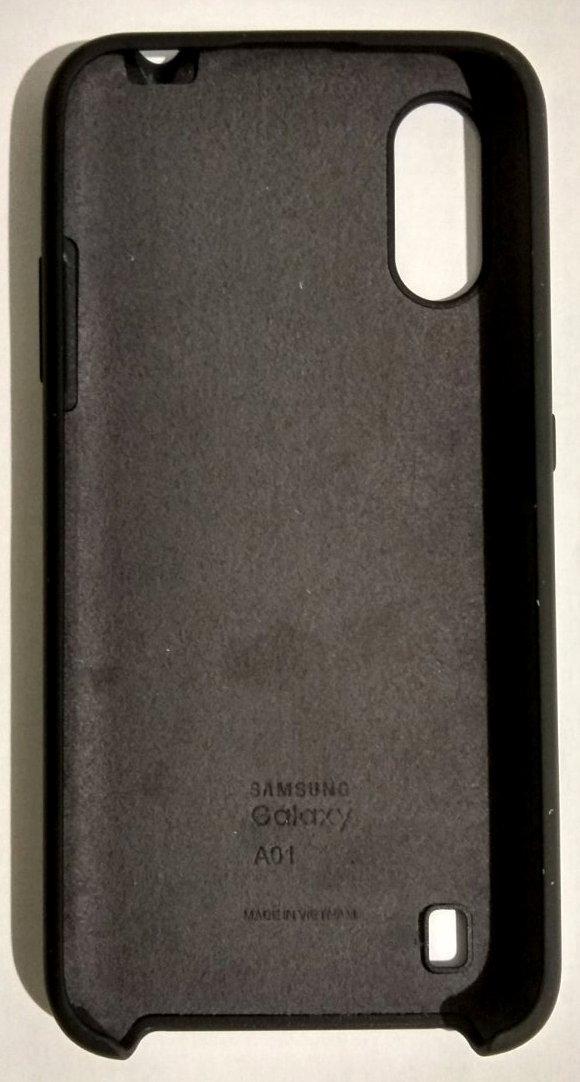 Силиконовый чехол Silicone Case Samsung A015/A01 2020 Black - фото 2