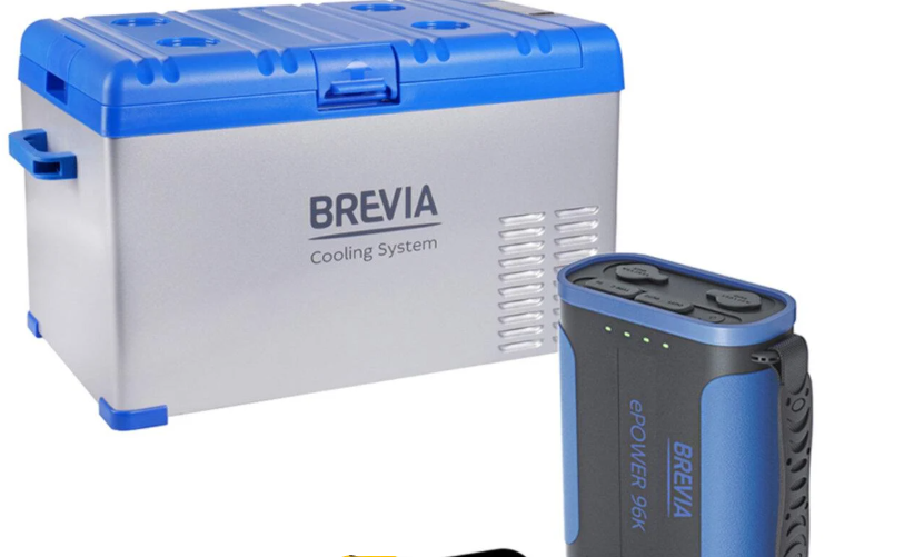 Автомобильный холодильник Brevia и портативная зарядная станция ePower 30 л 96 Ah (22410)