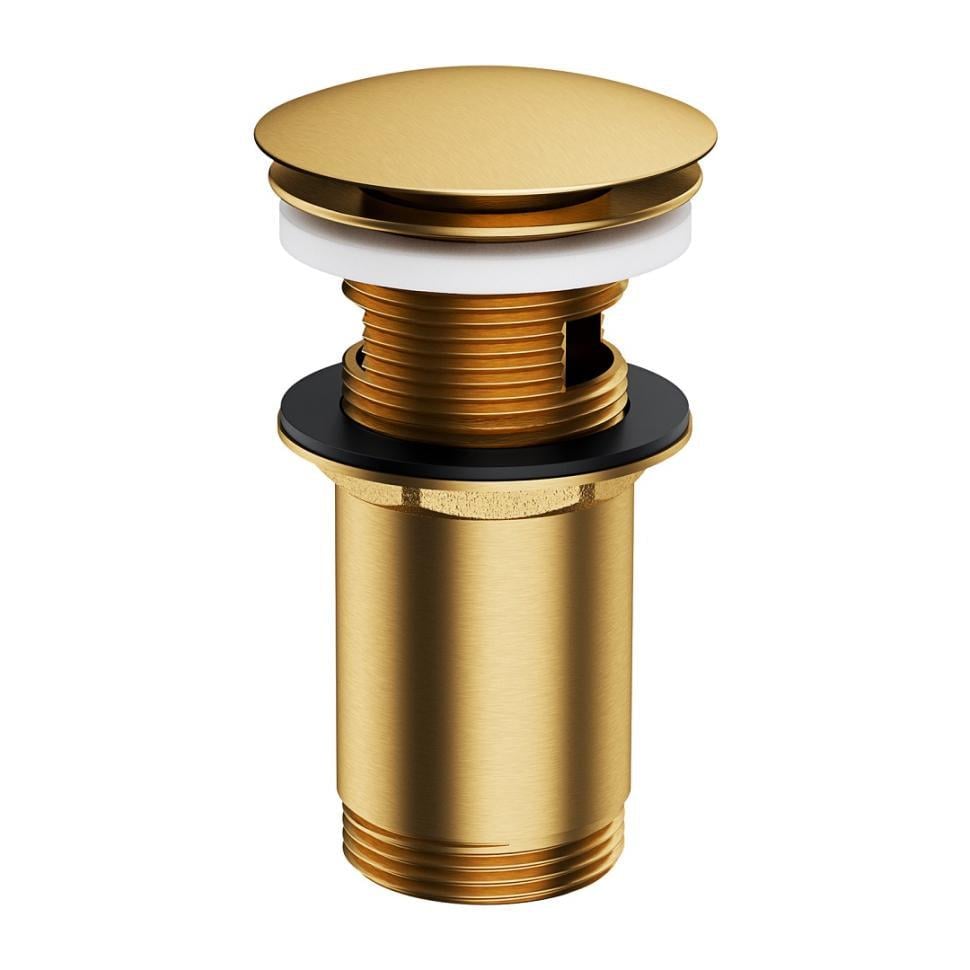Клапан донный Omnires для раковины 1 1/4" Золотой матовый (KRMS-A706GLB)