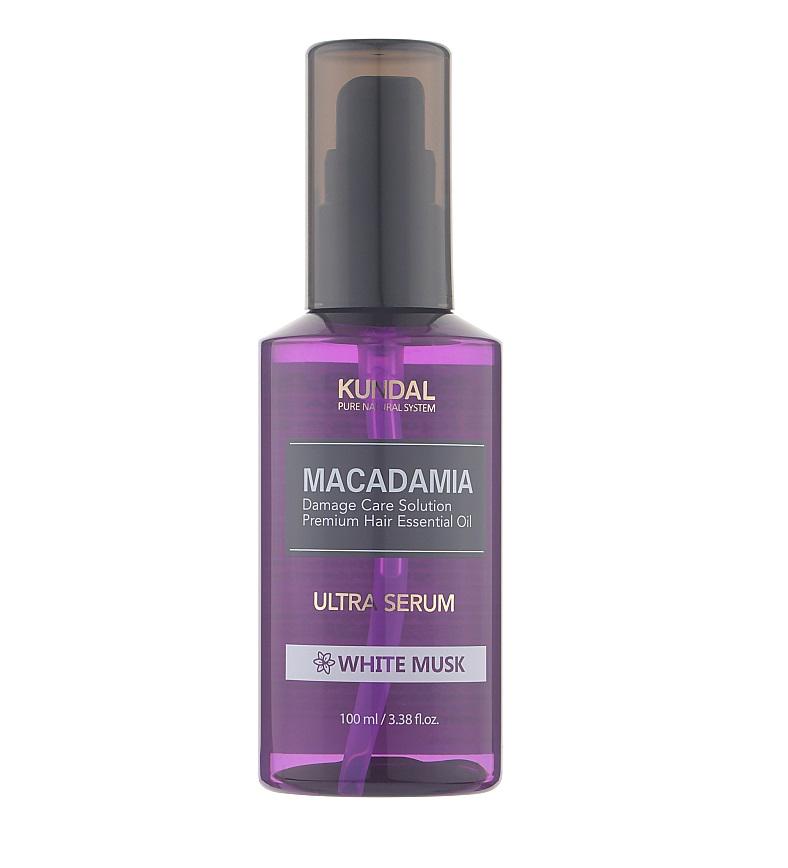 Сыворотка для волос Macadamia Ultra Hair Serum White Musk Kundal 100 мл (8809568740869)