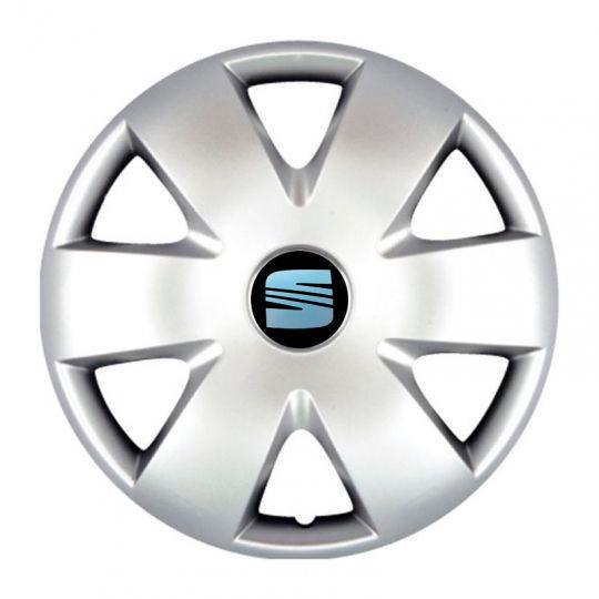 Автомобильные колпаки SKS 308 R15 с логотипом Seat 4 шт. Серебристый Автомобильные колпаки SKS 308 R15 с логотипом Seat 4 шт. Серебристый