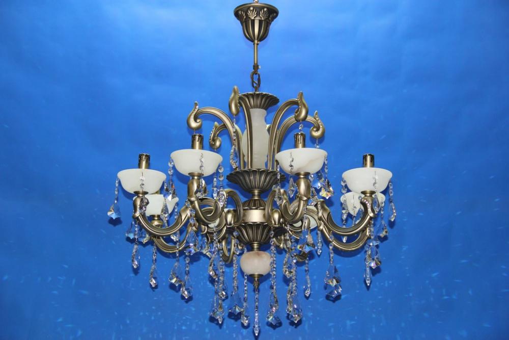 Люстра свеча Ray LKM15/8 AB (IR007007)