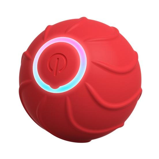 Іграшка для тварин інтерактивна-підстрибуюча Petgravity Смарт-м'ячик з usb зарядкою Червоний (2275804466)