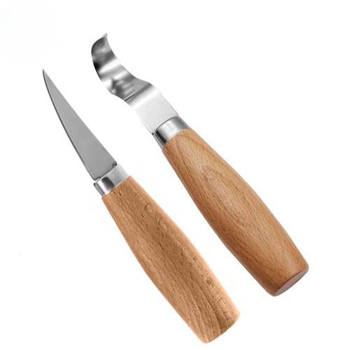 Набор стамесок для резьбы по дереву вырезания ложки 2 шт. (5700)