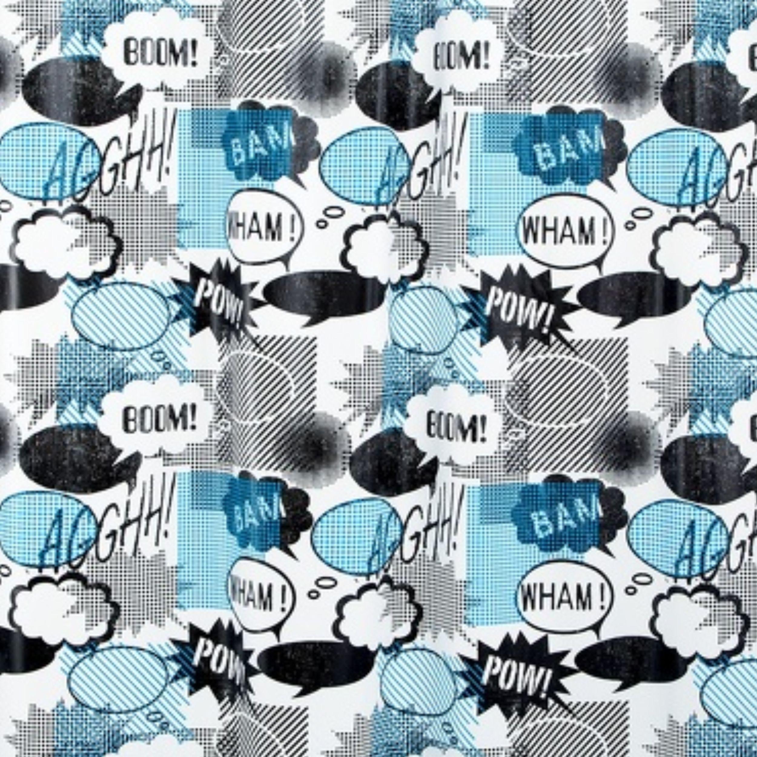 Шторка для ванной комнаты Spirella 10.18688 WOW 180x200 см Blue/Black - фото 2 Шторка для ванной комнаты Spirella 10.18688 WOW 180x200 см Blue/Black - фото 2