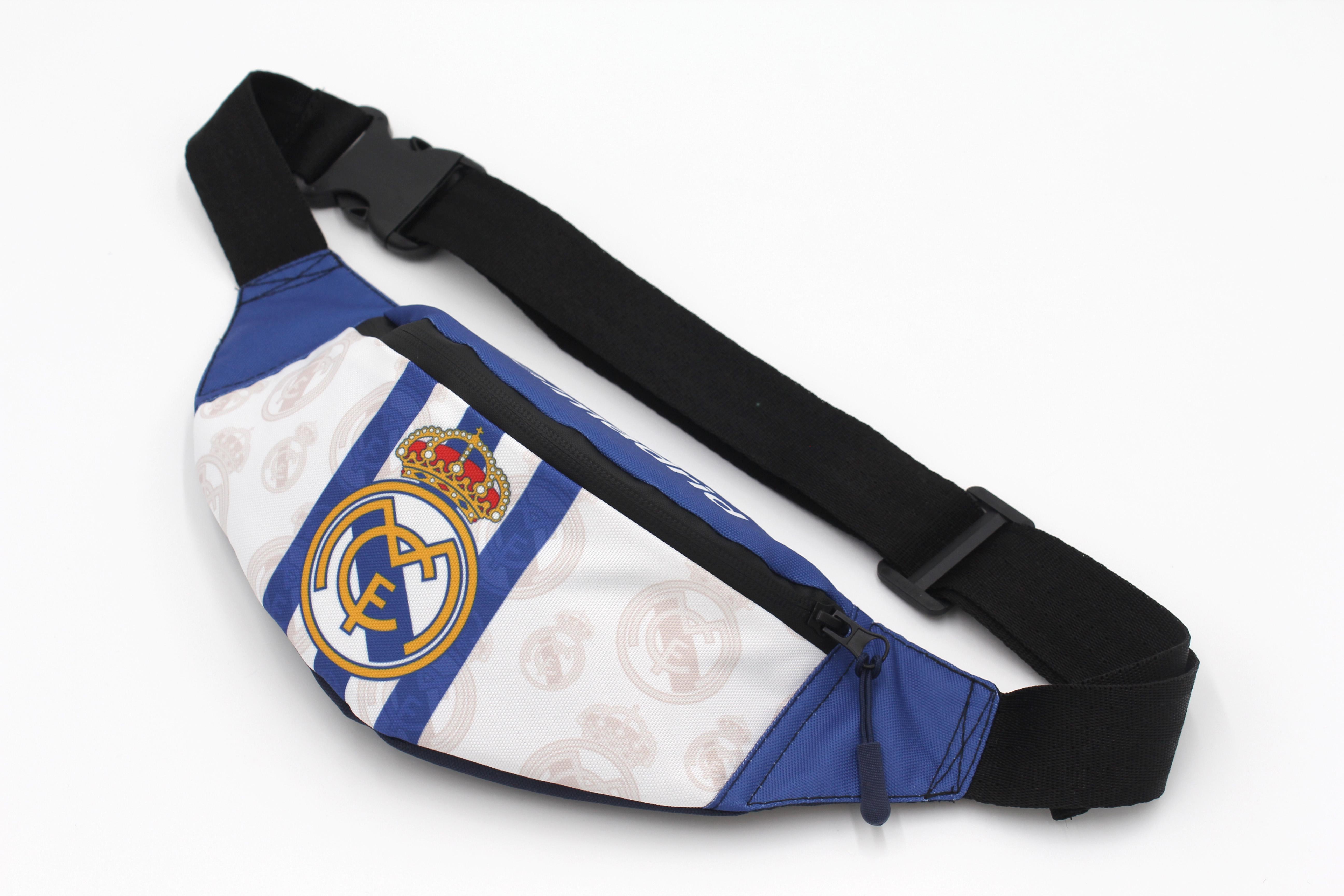 Сумка бананка чоловіча Реал Мадрид (BF-001) - фото 2 Сумка бананка чоловіча Реал Мадрид (BF-001) - фото 2