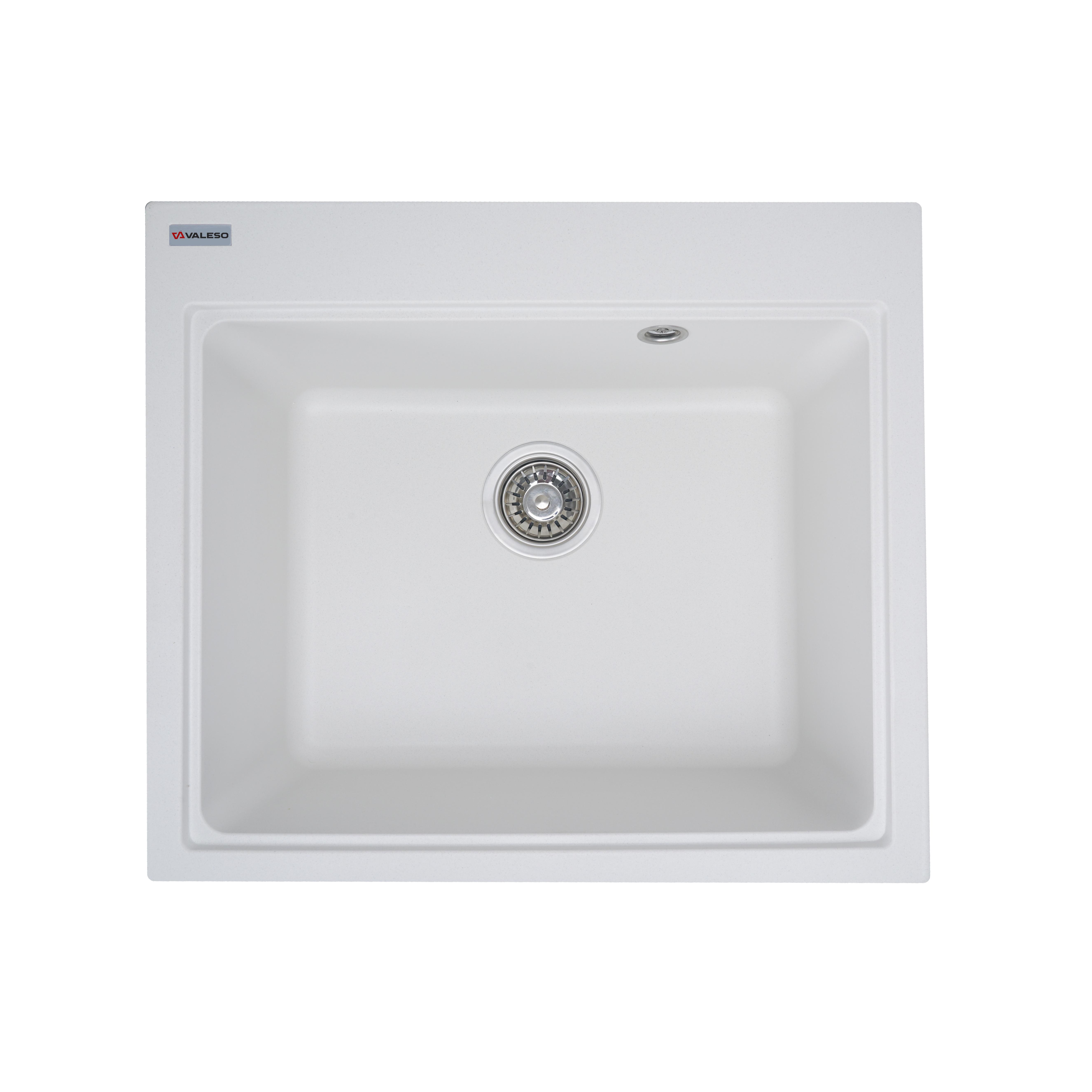 Мойка гранитная Valeso 5852 VESTA матовая Белый