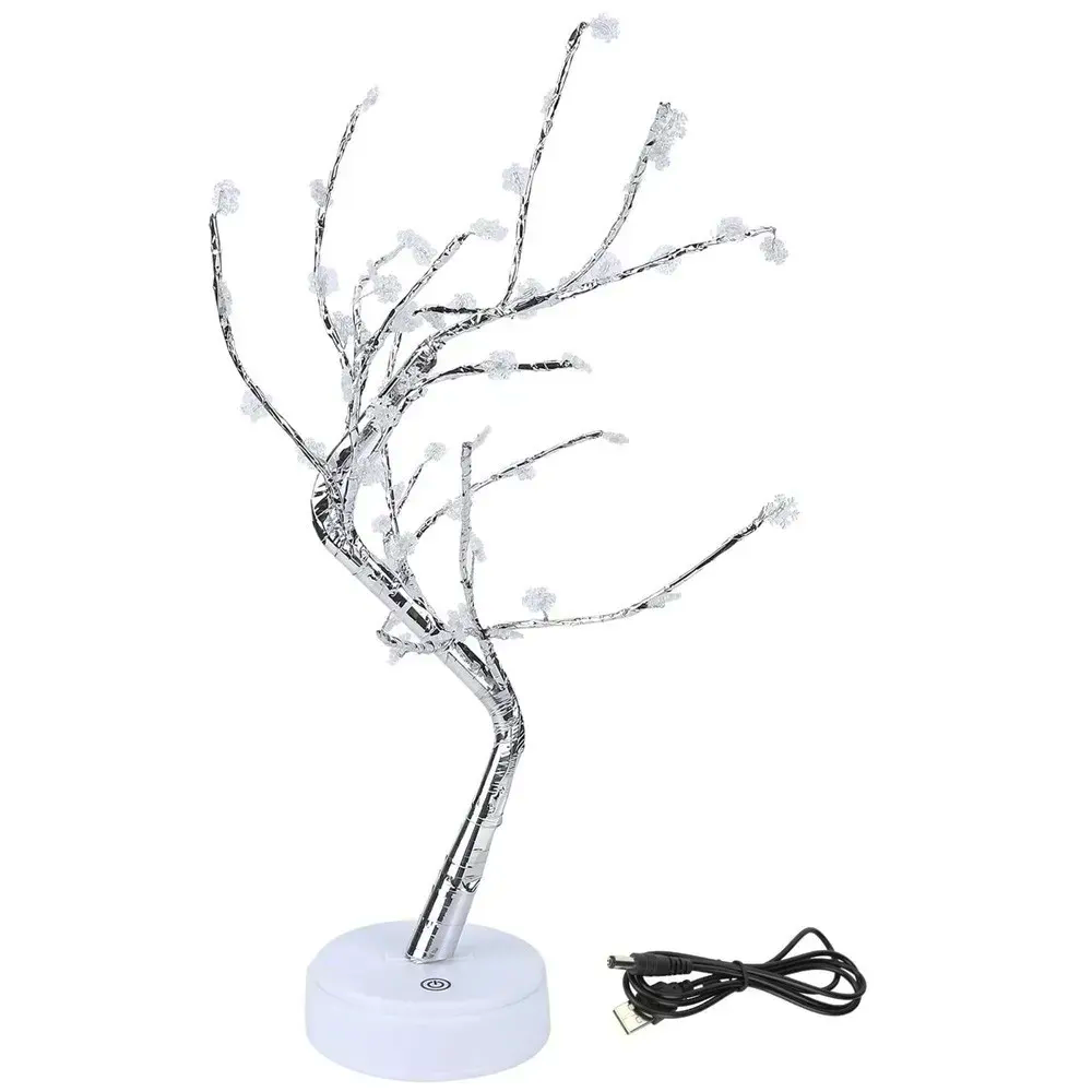 Настольный светильник Дерево Бонсай от USB 50 см Холодный белый (234576033)