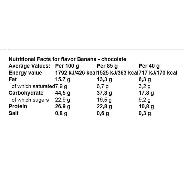 Батончик протеиновый Amix Nutrition Exclusive Protein Bar 12х85 г Banana Chocolate (000026212) - фото 3 Батончик протеиновый Amix Nutrition Exclusive Protein Bar 12х85 г Banana Chocolate (000026212) - фото 3