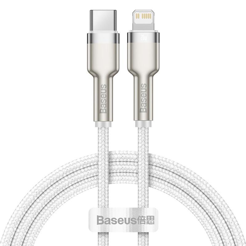Кабель Baseus Type-C to Lightning Cafule Series Metal Data Cable 1 м CATLJK-A05 White (63e578a2)